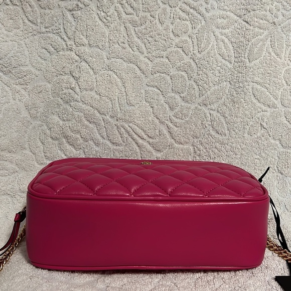 Versace La Medusa icon logo quilted nappa leather Barbie pink crossbody bag NEW - Picture 7 of 7